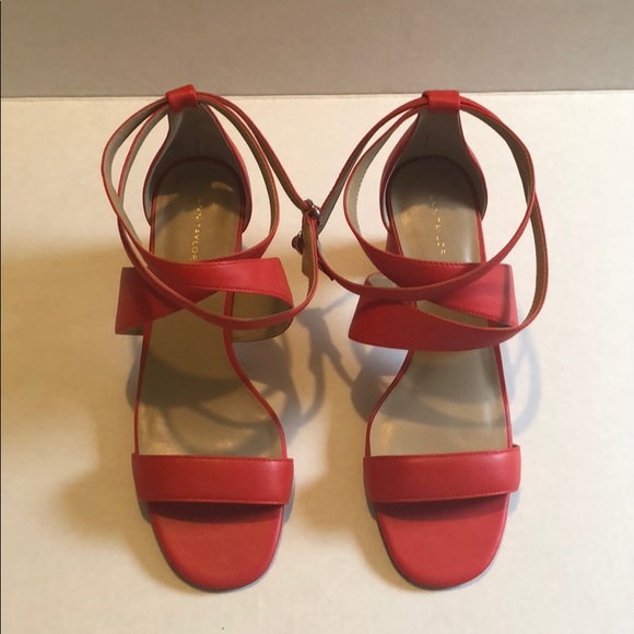 NIB Ann Taylor Connie leather block heel size 8 - Picture 4 of 8